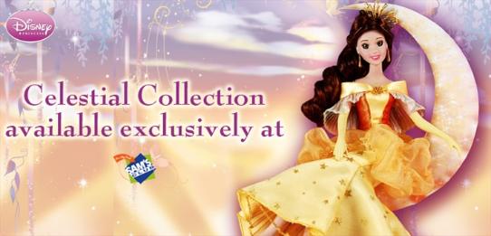 Disney Celestial Moon Princess Doll Cinderella Aurora belle ariel snow white