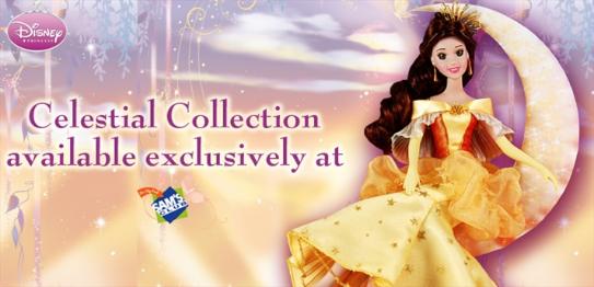 Disney Celestial Moon Princess Doll Cinderella Aurora belle ariel snow white